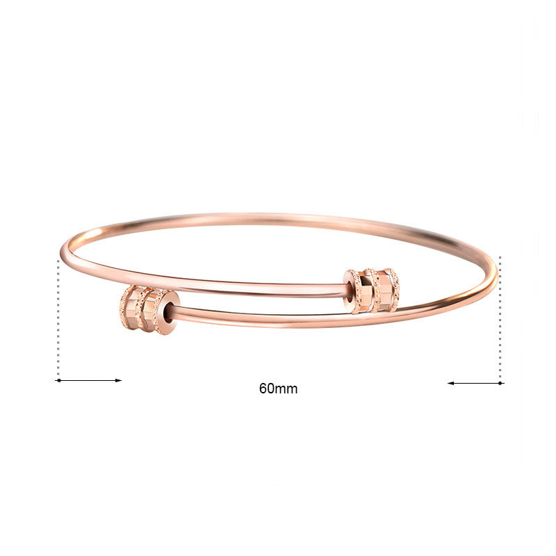 Fashion Tiny Waist Tube 925 Sterling Silver Open Bangle